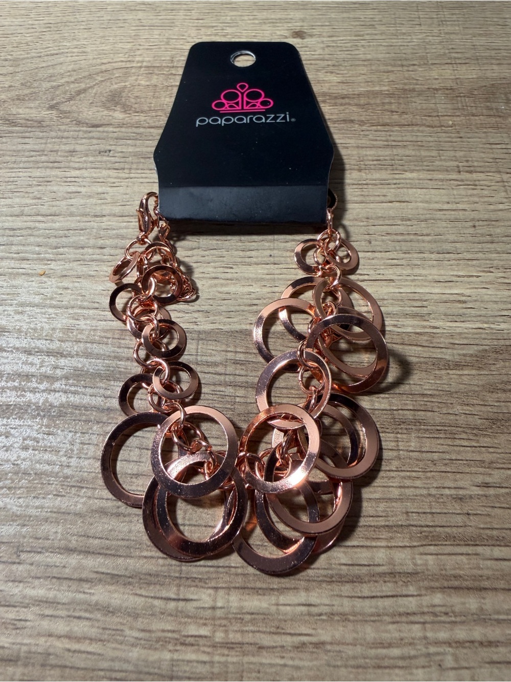 paparazzi Rose Gold Multi-Ring Bracelet